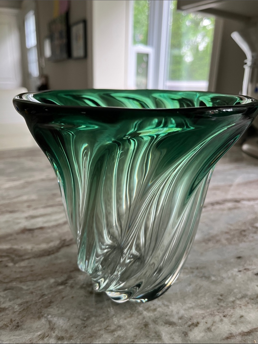 Vintage Val Saint Lambert Crystal Vase